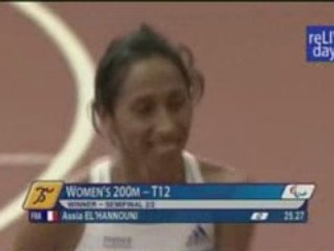 Demi-finale 200m, Assia El'Hannouni, Jeux paralympiques 2008