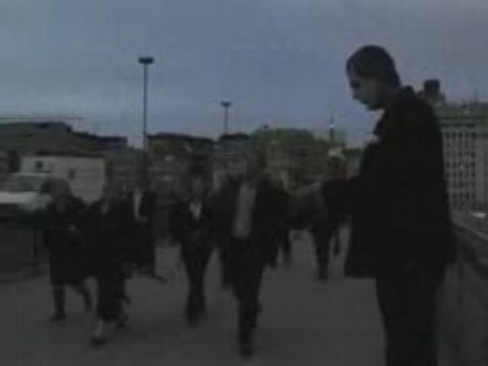 Man on the bridge raindance