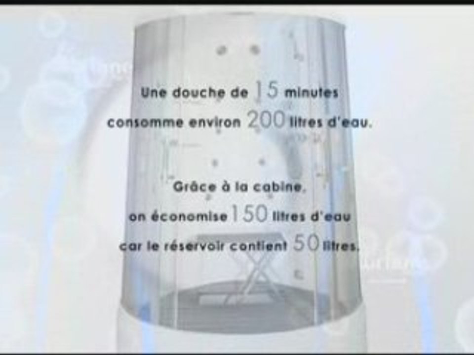 Cabine de douche à recyclage Ecospa