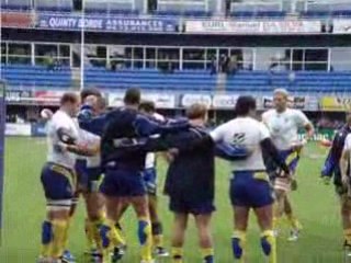 Echauffement ASM-STADE TOULOUSAIN