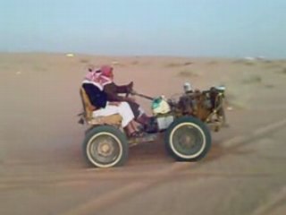 arabs driving weird car