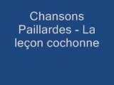 Chansons Paillardes - La leçon cochonne