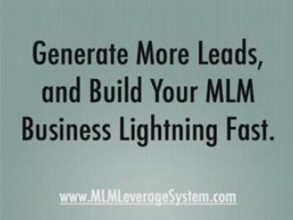 Lead Marketing MLM System for Your Business