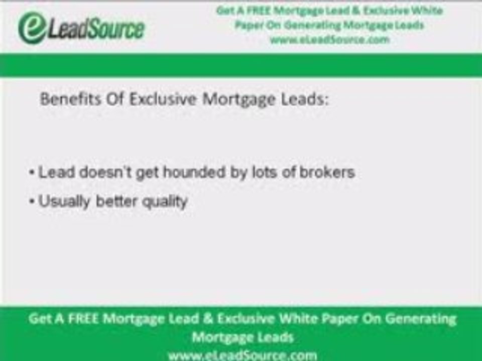Mortgage Broker Leads
