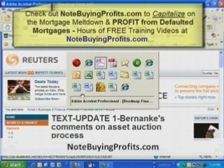 Bush 700 Billion Dollar Bailout - NoteBuyingProfits.com!