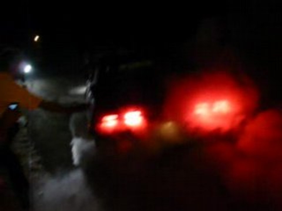 The another burn of red car.....
