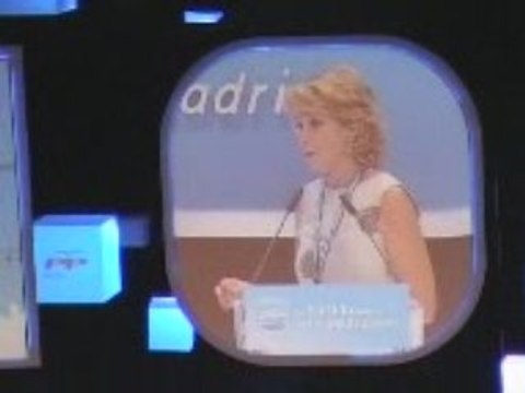 Discurso de Esperanza Aguirre ya reelegida como Presidenta1