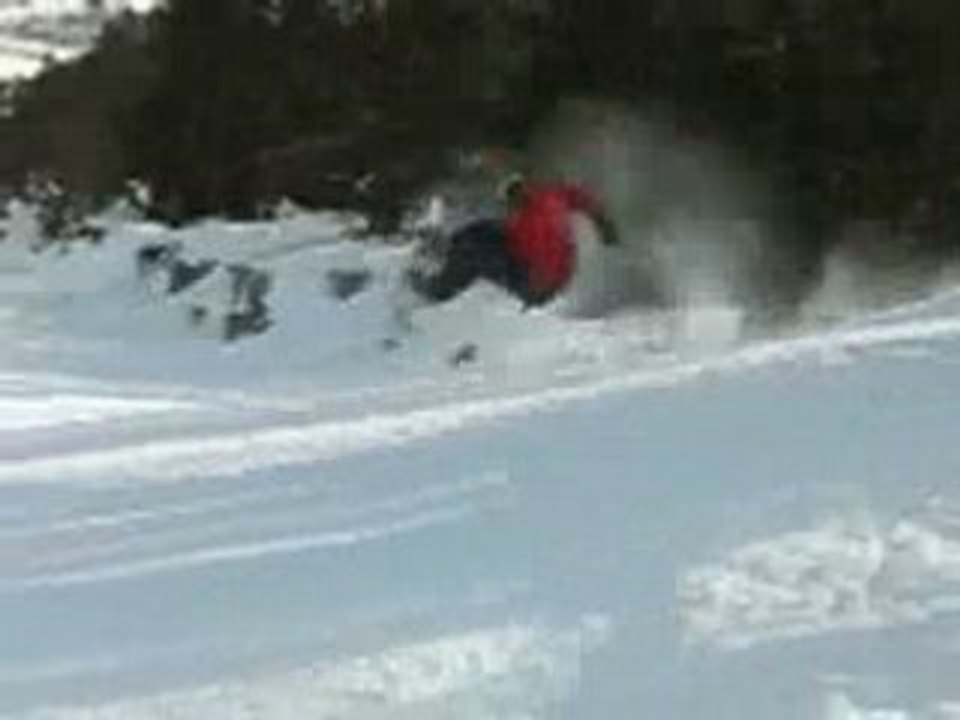 Crash snowboard