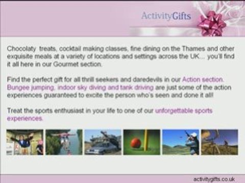 Activity Gifts - Birthday & Romantic Gift Ideas For Him UK