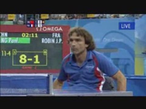Finale tennis de table Class 3 Jean-Philippe Robin, JP 2008