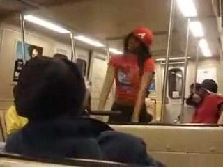 Black Girl Freaks Out On A Train For No Reason