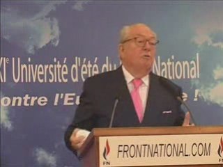 FN - Le Pen - Discours université d'été 2008 (2/3)