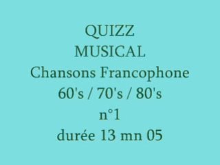 Quizz musical ch franç 60's à 80's n°1