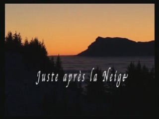 Juste après la neige