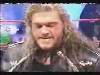 Edge spears Johnny Nitro