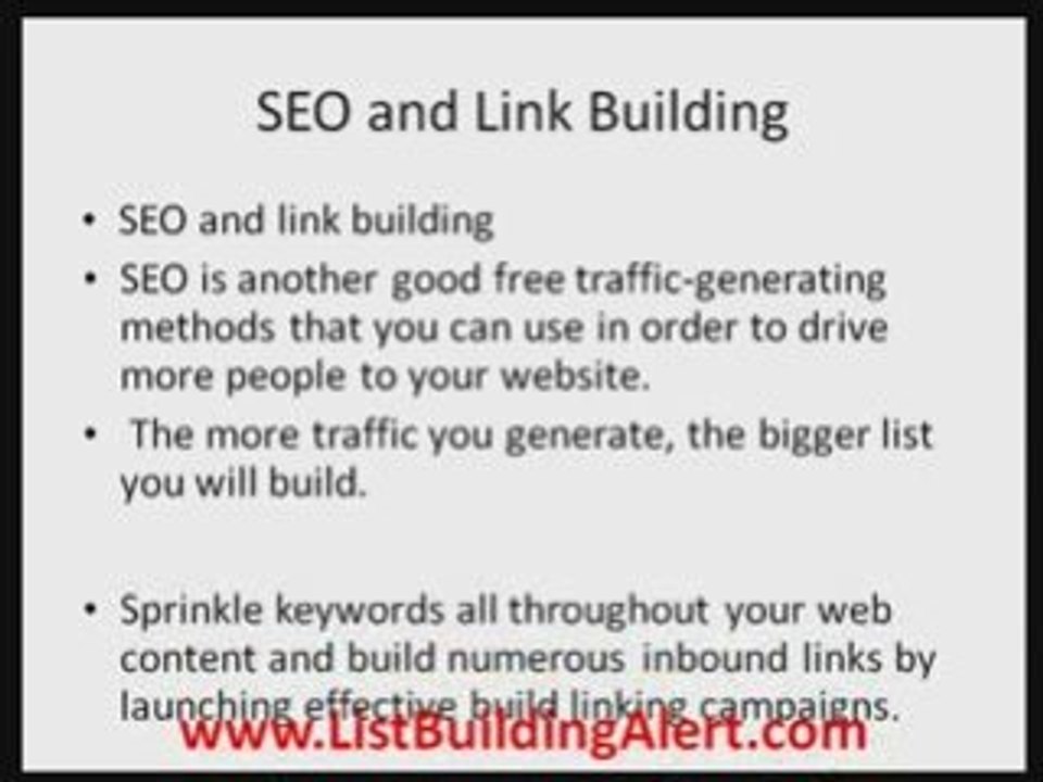 List Building Strategies