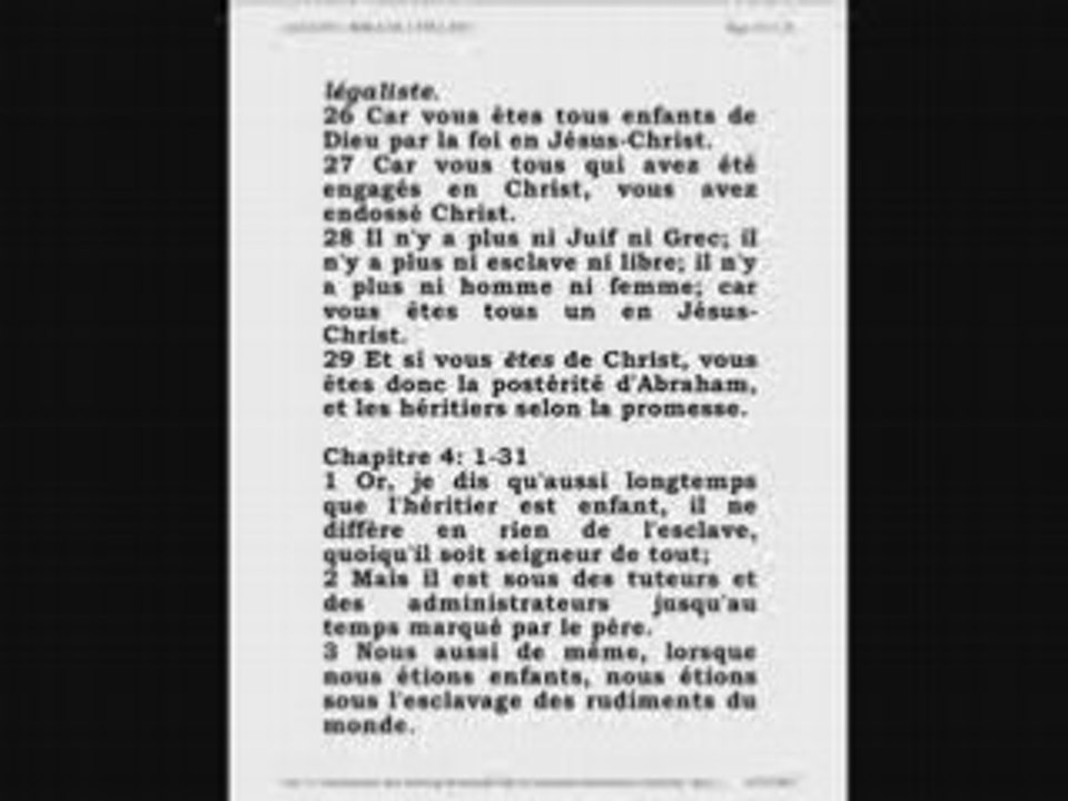 Galates - Bible Épée 2007 - Version leDuc