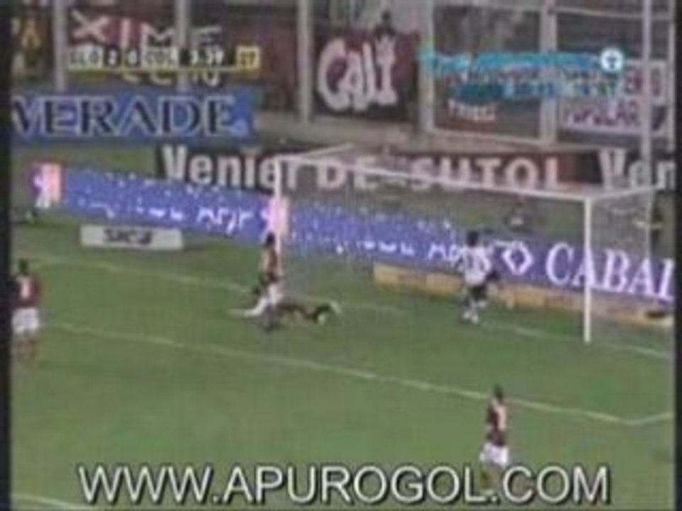 San Lorenzo 3 Colon 0 Goles de Bergessio Barrientos