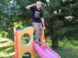 Cascade en trotinette