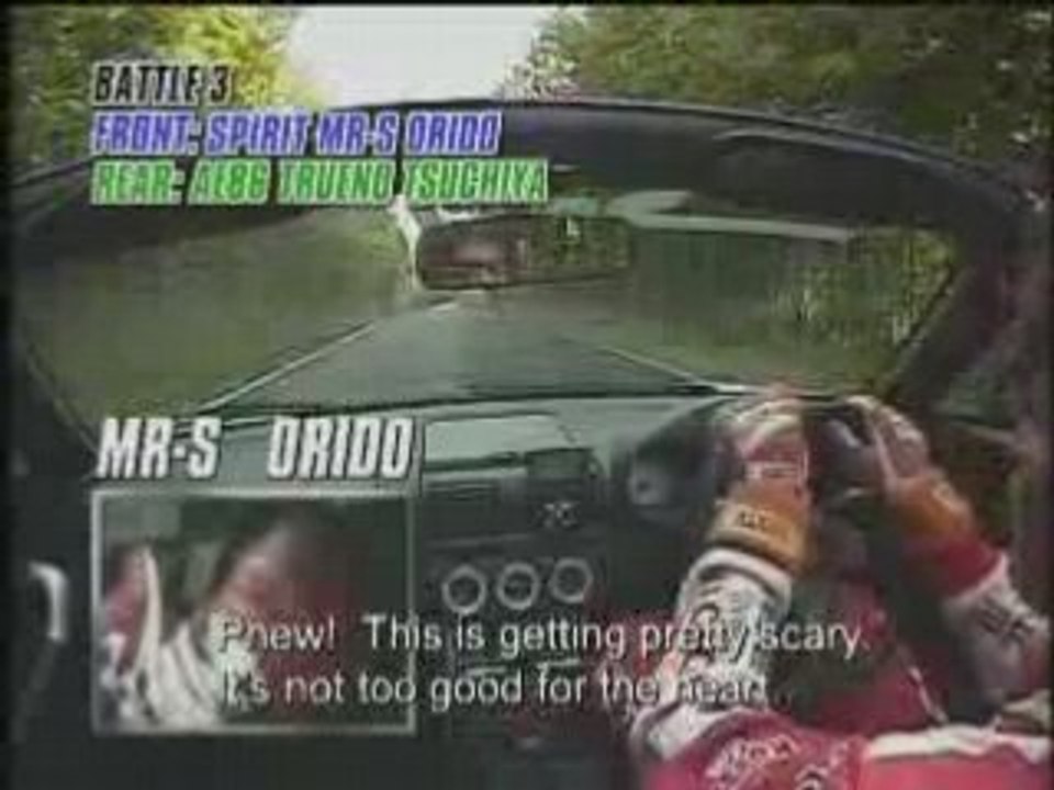 Keiichi_Tsuchiya_AE86_Trueno_GTV_vs_Technopro_Spirit_MR-S