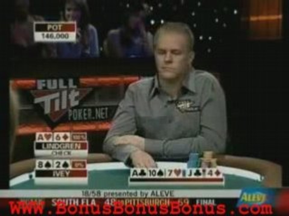 Lindgren vs Phil Ivey BLUFFING again