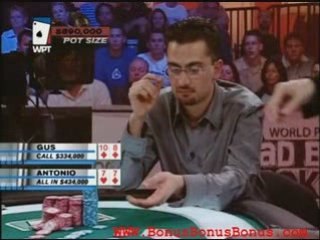 Gus Hansen makes a sick call