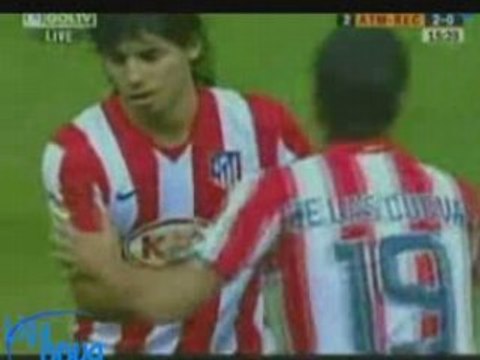 Atlético Madrid	4 - 0 Recreativo Huelva resumé 20.09.08