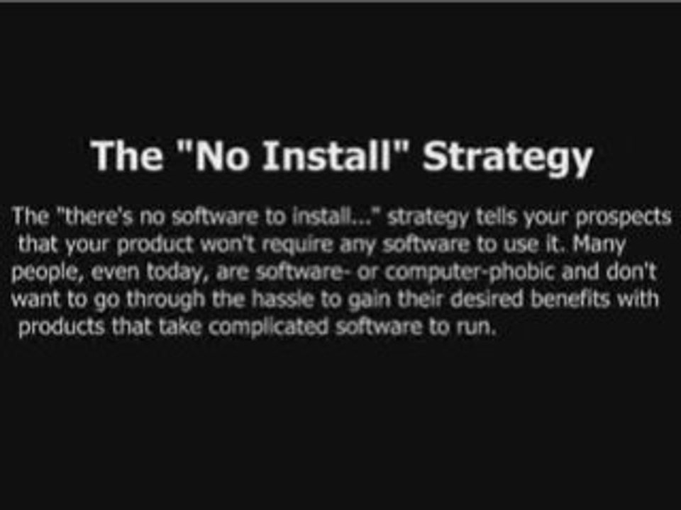 Free Internet Marketing Course - The "No Install" Strategy