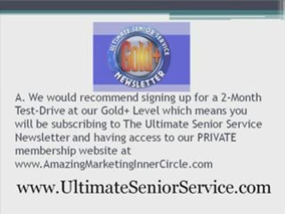 Marketing Senior Services FAQ #2