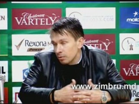 Conferinta de presa Zimbru - Iskra-Stal