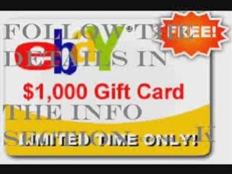 FREE 1000$ EBAY gift card / COUPON no credit cards no tricks