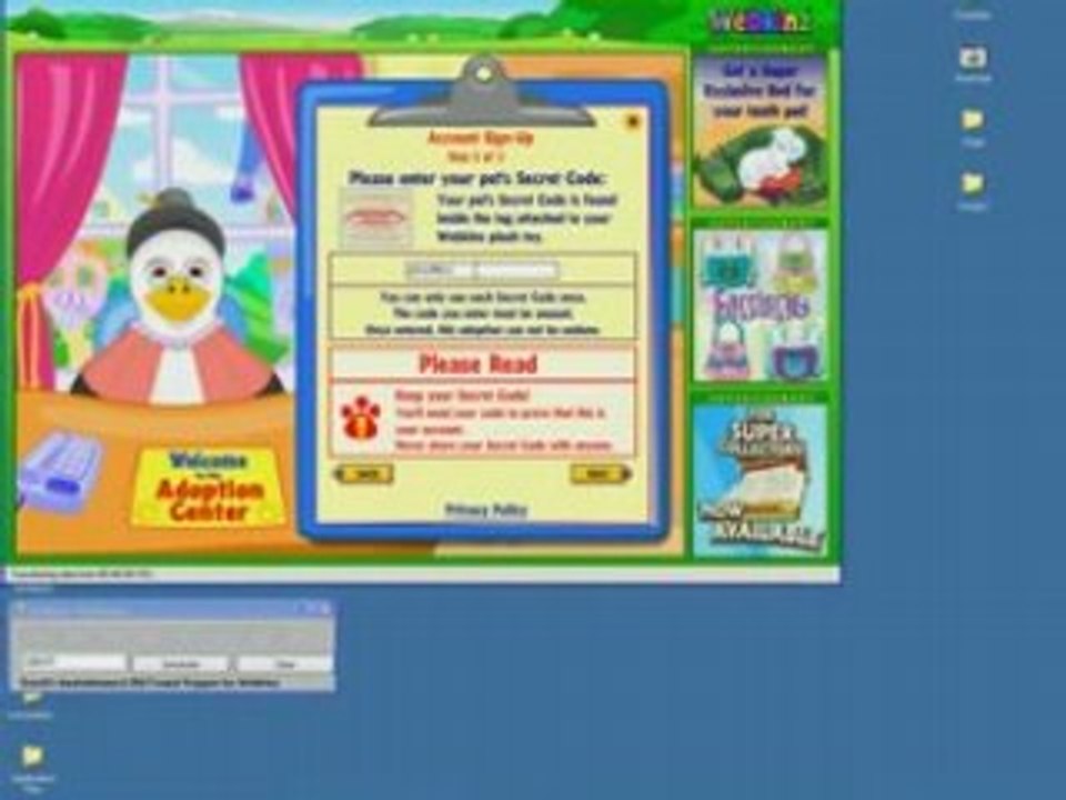 Webkinz Secret codes and recipes