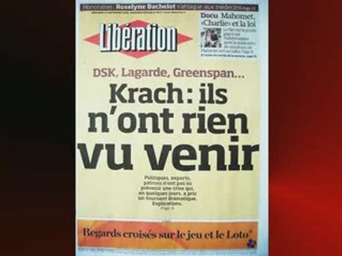 5 jours à la une: finances, Sarko et Pape