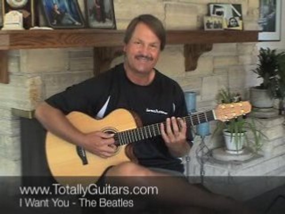Guitar Lesson- I Want You (She's So Heavy) - Th...
