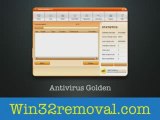 Antivirus Golden win32 computer virus removal
