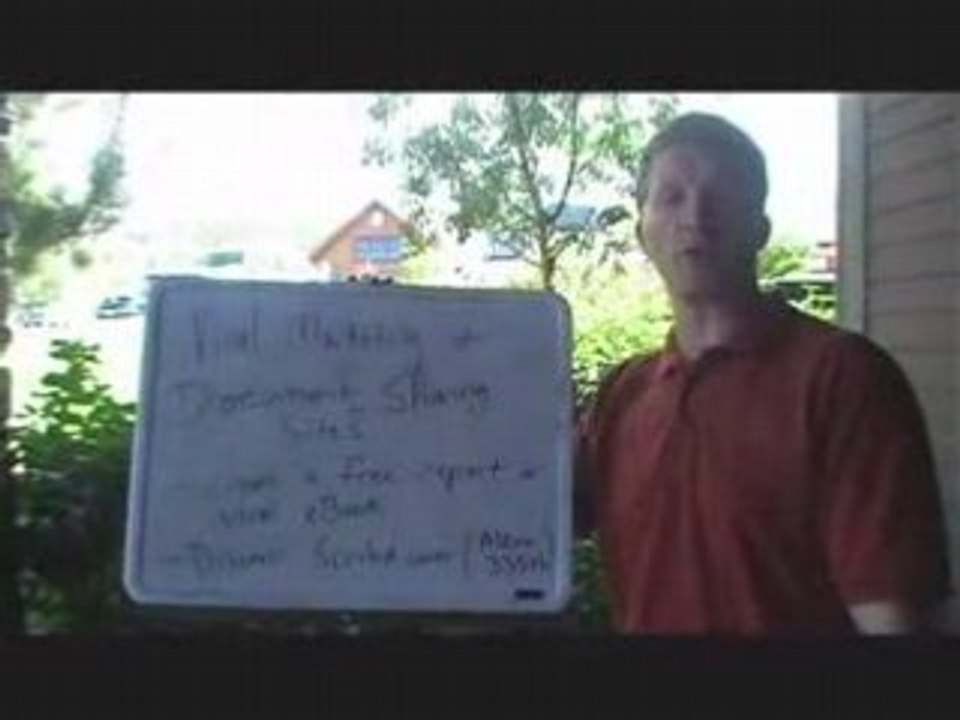 How (document sharing sites) had people joining my program.