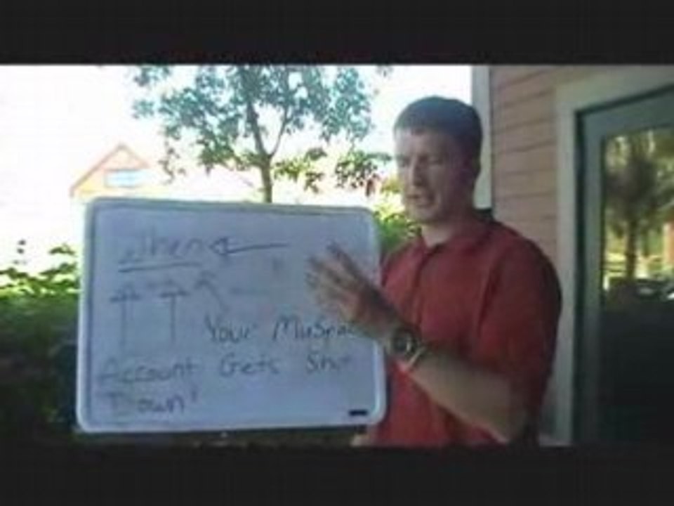 When your Myspace page gets deleted...