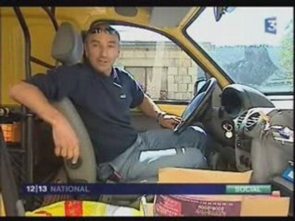 Le postier en grève contre la privatisation 23.09.2008