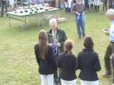 Remise des prix de la finale dressage 2007/2008