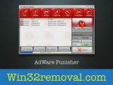 Adware Punisher win32 computer virus removal