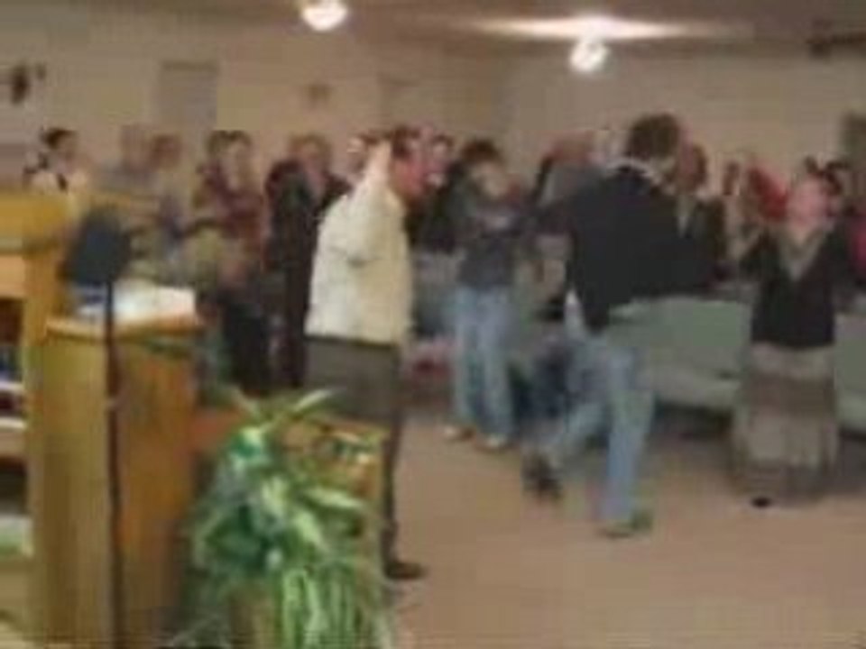 Prière d'une église évangélique américaine