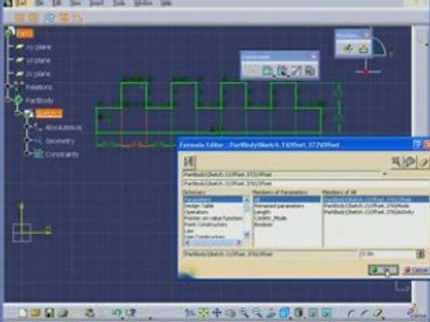 CATIA V5 SKETCH - AutoConstrain