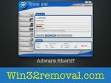 Adware Sheriff win32 computer virus removal