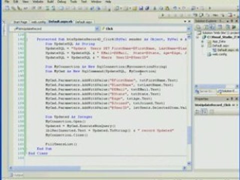 Visual Basic visual studio 2008 -2-45 Parameterized Command