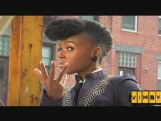 Janelle Monae behind the scenes