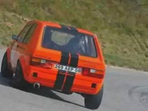 Montée historique Orcières 2008 orange mécanique Golf 1