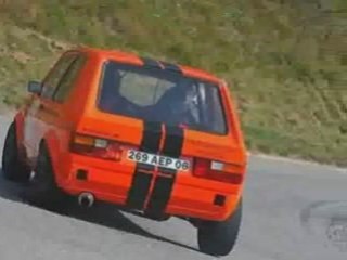 Montée historique Orcières 2008 orange mécanique Golf 1