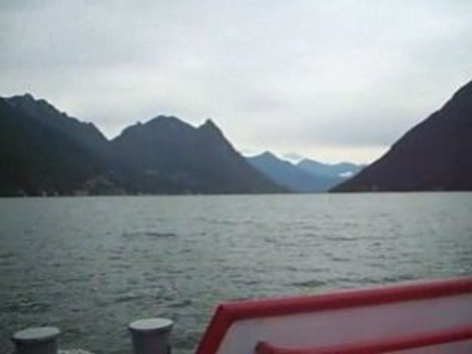 Crossing lago lugano