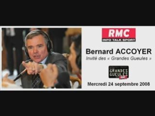 Bernard ACCOYER invité des "Grandes Gueules" (RMC)
