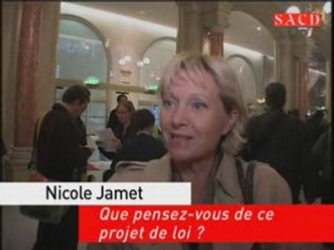 Nicole Jamet Que pensez-vous de ce projet de loi?